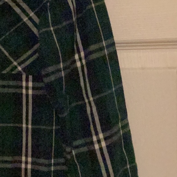 Navy, green and white flannel - Picture 3 of 3